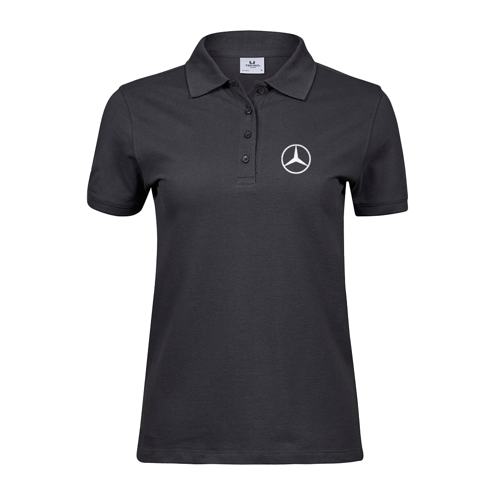 Schwarzes Damen-Polohemd