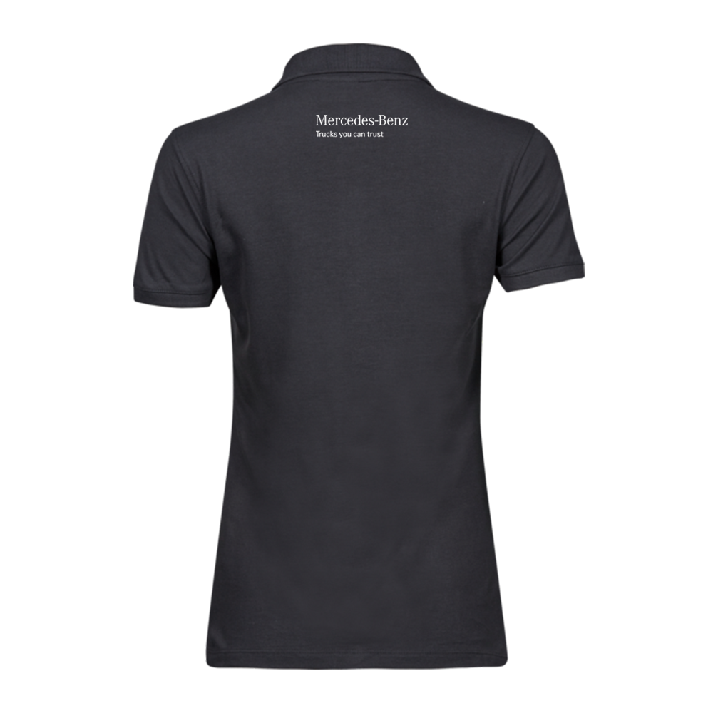 Schwarzes Damen-Polohemd