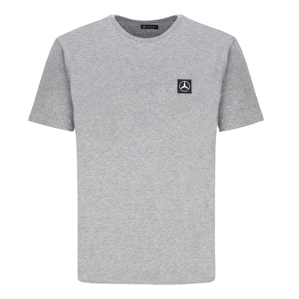 Patch T-Shirt Grau