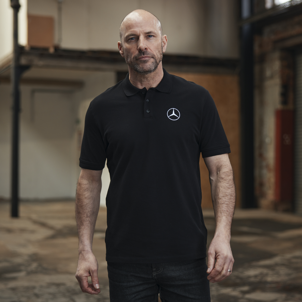 Herren Poloshirt Schwarz