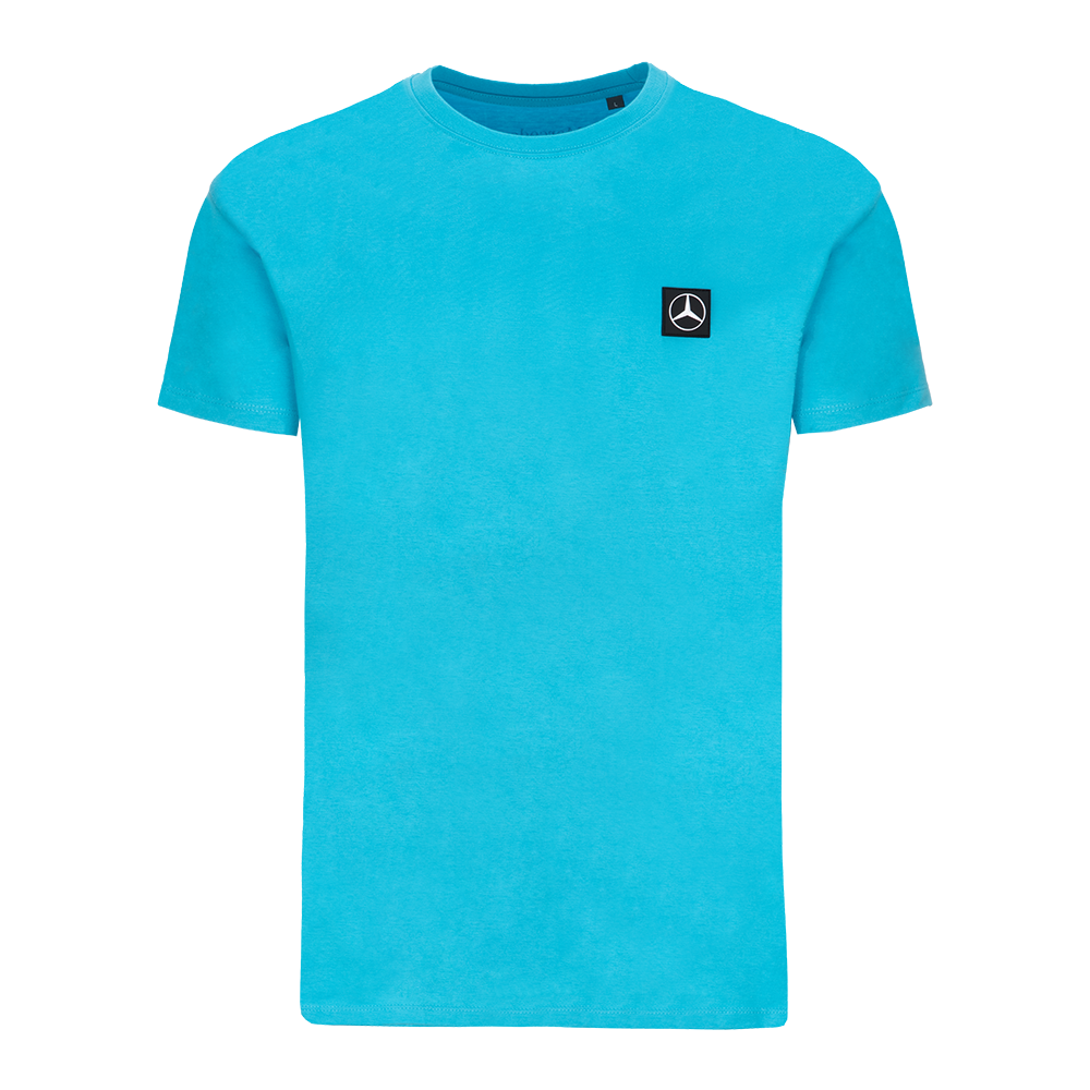 Patch T-Shirt Blau