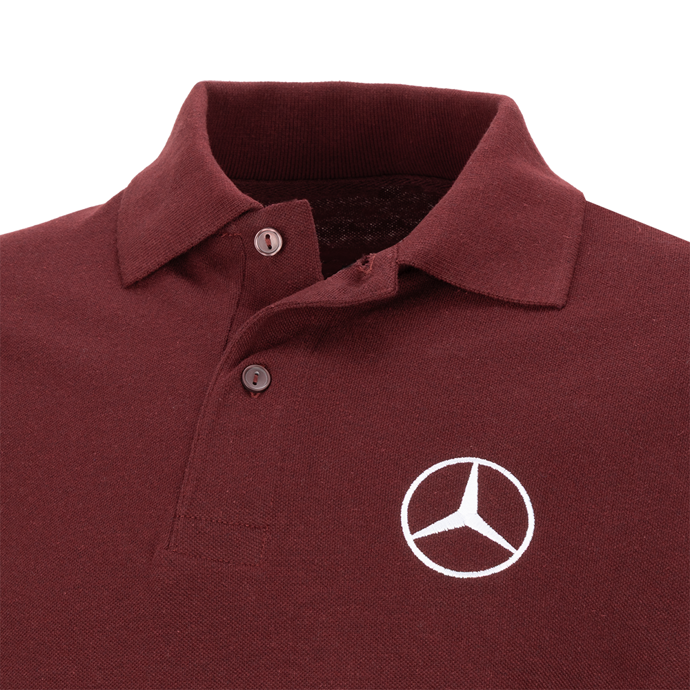 Herren Poloshirt Bordeauxrot