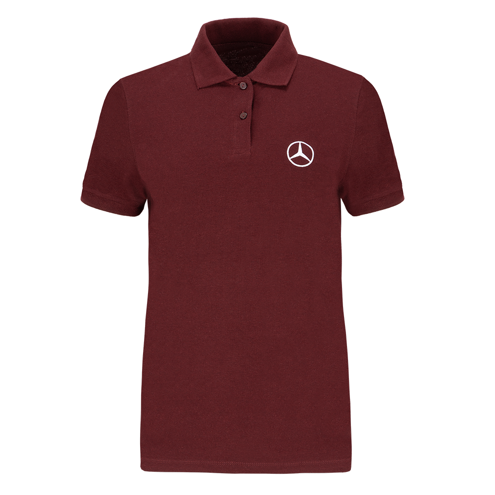 Damen Poloshirt Bordeauxrot