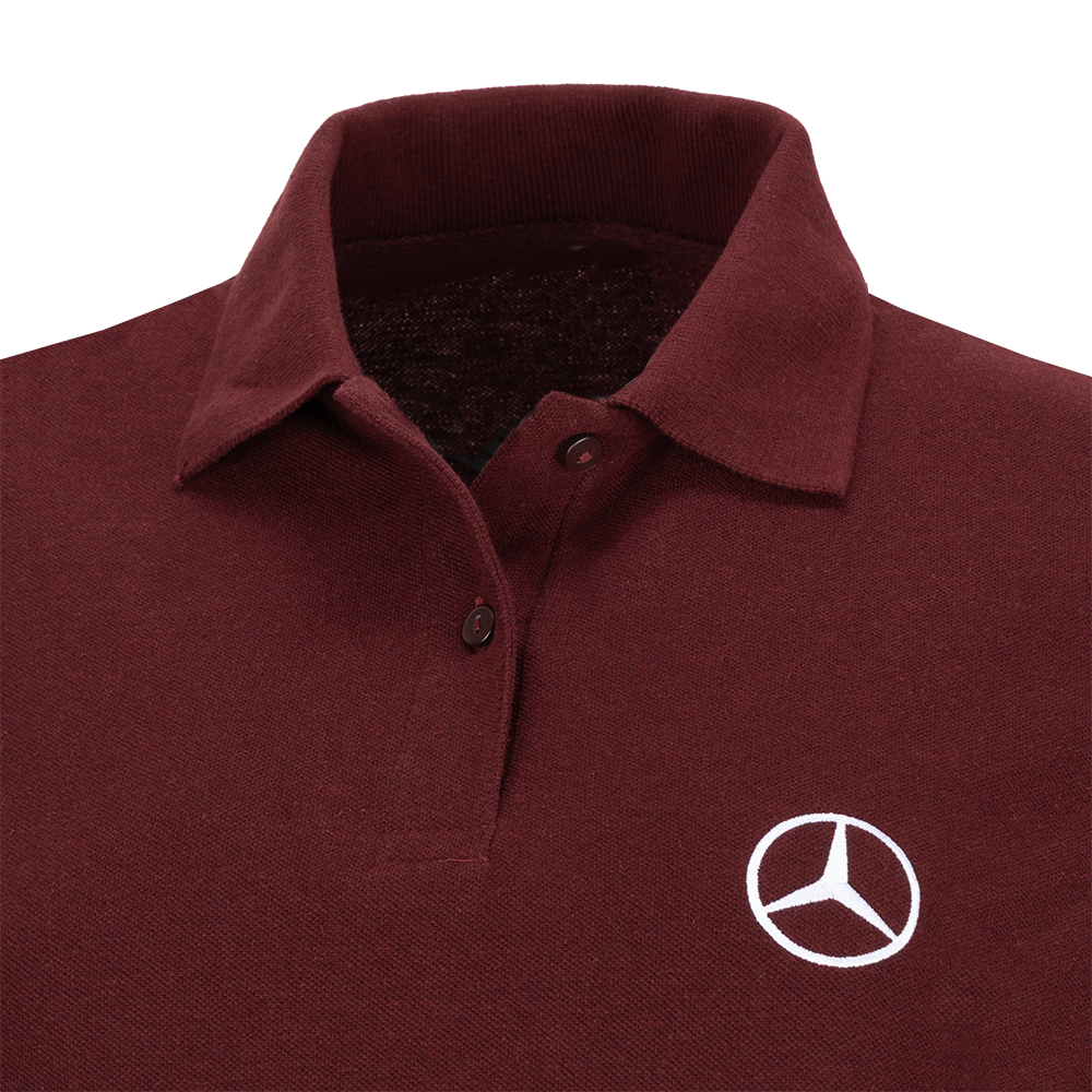 Damen Poloshirt Bordeauxrot