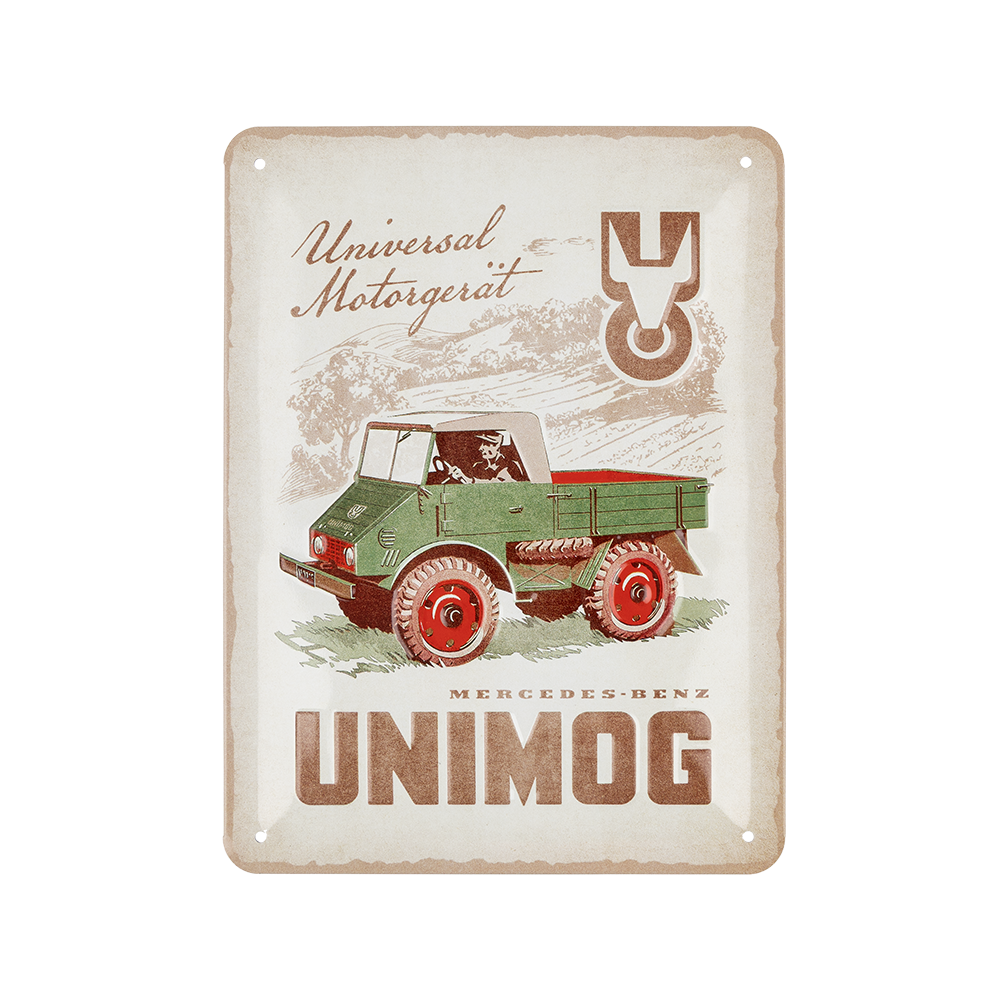Unimog Blechschild